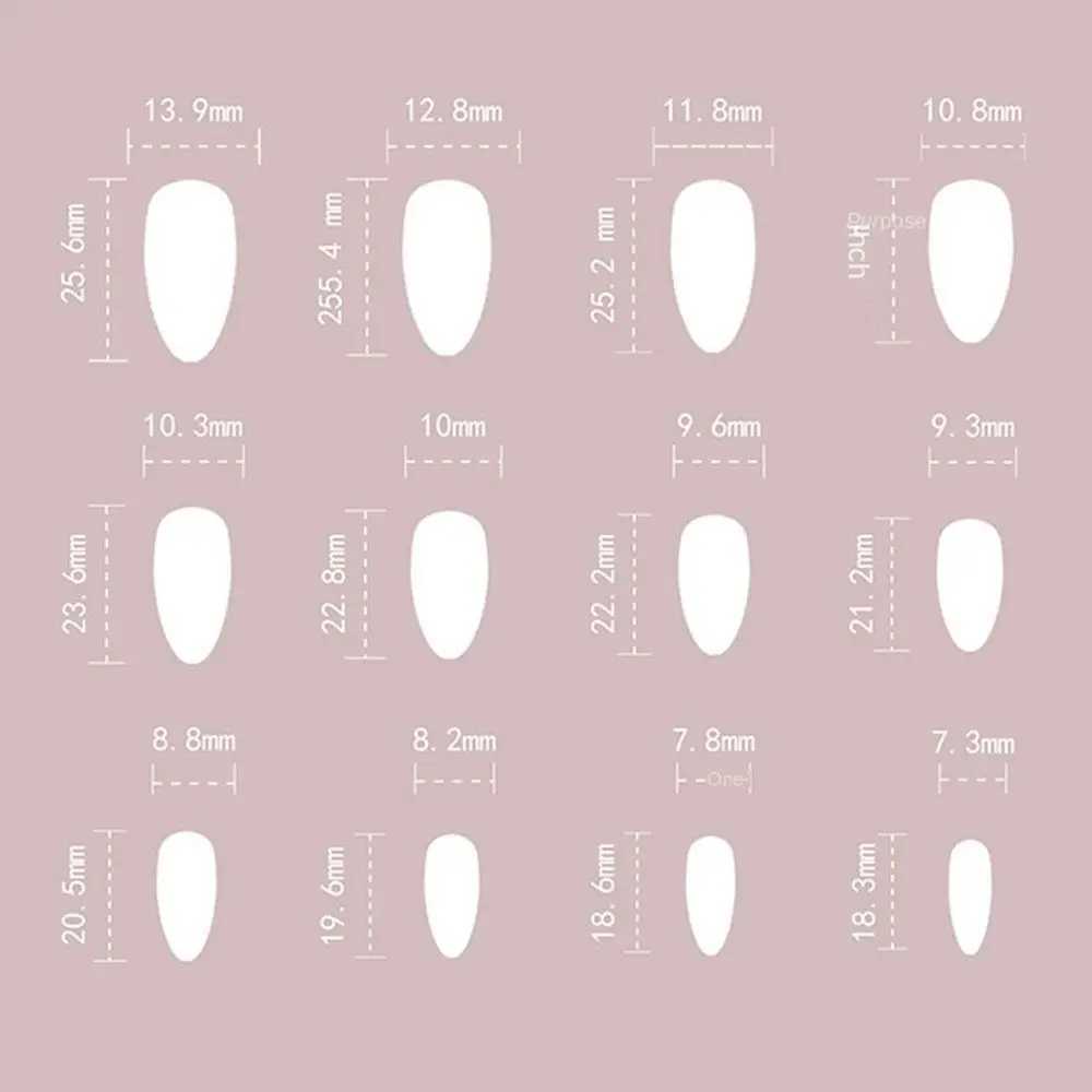 24pcs On Almond False Nails French Leopard Star Press on Nails Fake Nails DIY Manicure Detachable Nail TipsW250120