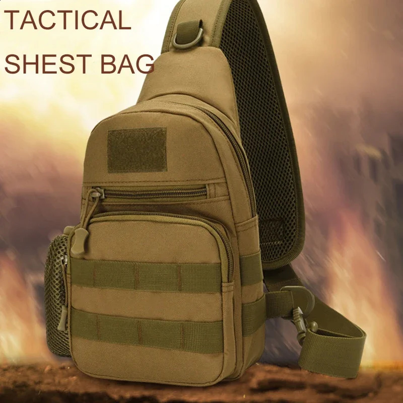 Tactical Shoulder Bag Molle Backpacks Sling Daypack Backpack Chest Fishing Camping Fanny Pack 250121