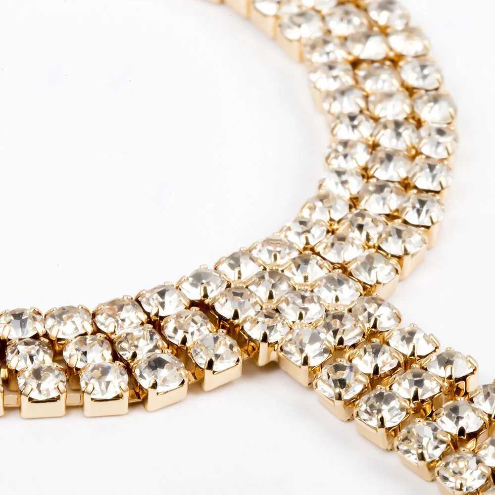 Stonefans Bridal Crystal Anklet Chain Foot Jewlery for Women Charm Rhinestone Multilayer Foot Chain Beach Anklet Toe ChristmasXJ250121