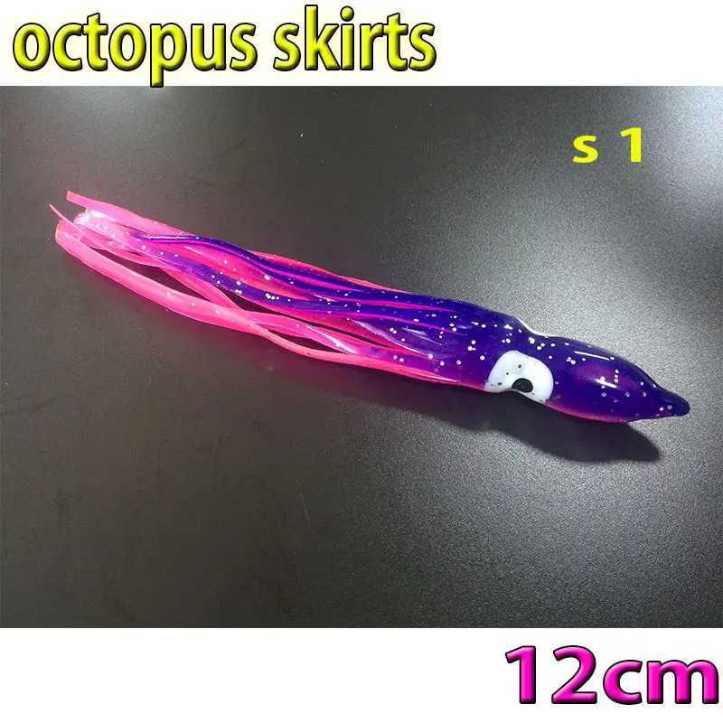 more color choose fishing octopus skirts size 12CM 26kinds color choose 10pcs/lot soft baitXJ250122