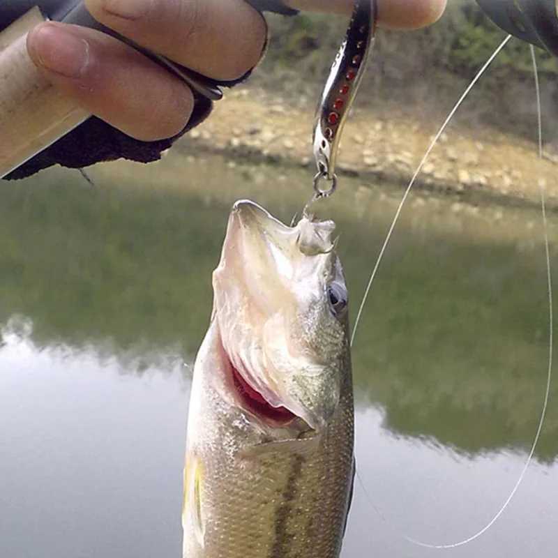 Metal Vib Leech Spinners Spoon Lures 10g 15g 20g Artificial Bait with Feather Hook Night Fishing Tackle for Bass Pike PerchXJ250122