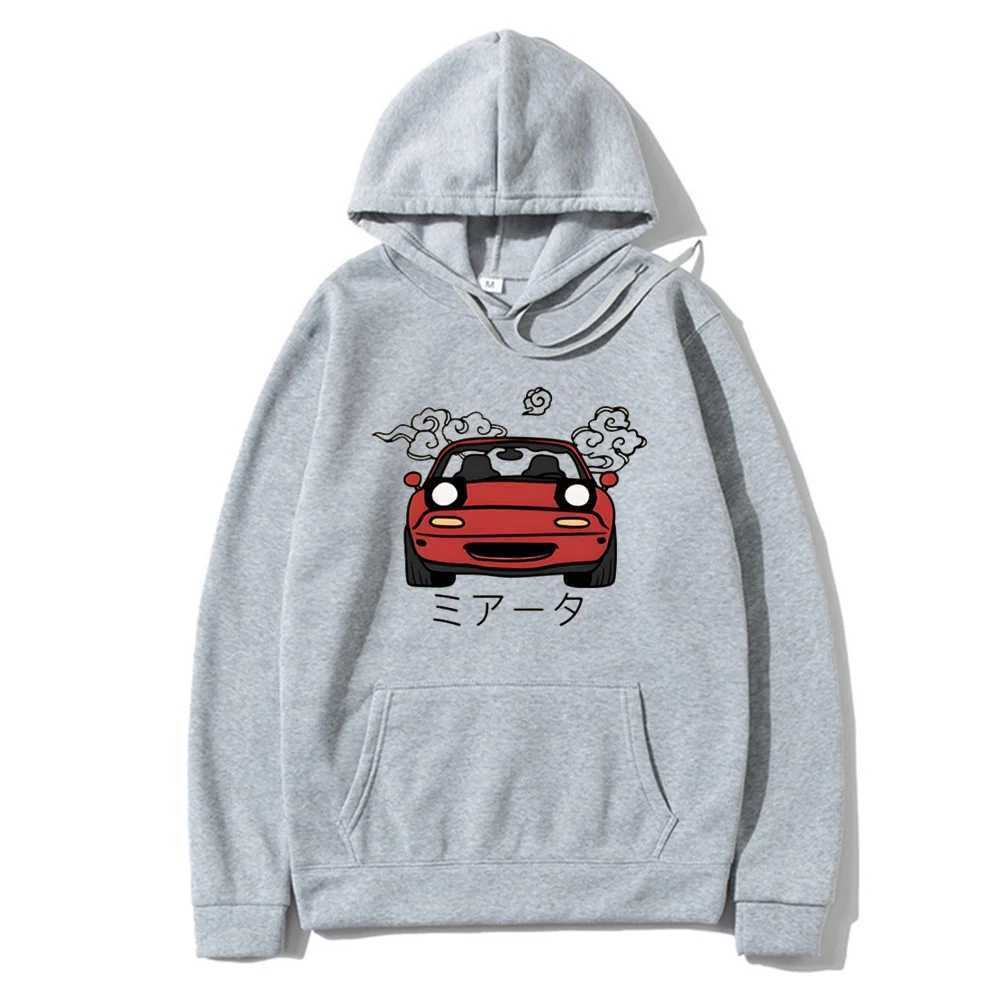 Anime Initial D Hoodie JDM Japanese Automotive Miata MX5 Printed Hoody Women Crewneck Sweatshirts Men Pullover Tops Men ClothingXJ2500118