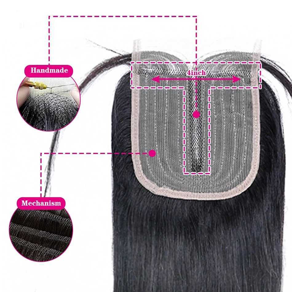 HD Transparent Body Wave Lace Clo 4x1 Lace Clo Human Hair T Part Lace Brazilian Remy Hair Deep Curly Hair Pre PluckedXJ250120