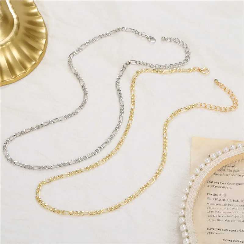 55/60/65/70cm Hip Hop Link Chain Necklace For Women Men Figaro NK Chain Jewelry Curb Link Necklace Boyfriend GiftsXJ250121