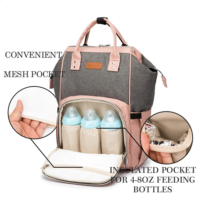 USB Waterproof Charger Diaper Backpack Bag Maternity Nursing Universal Large Woman Travel Baby Organizer Stroller Bags 250117