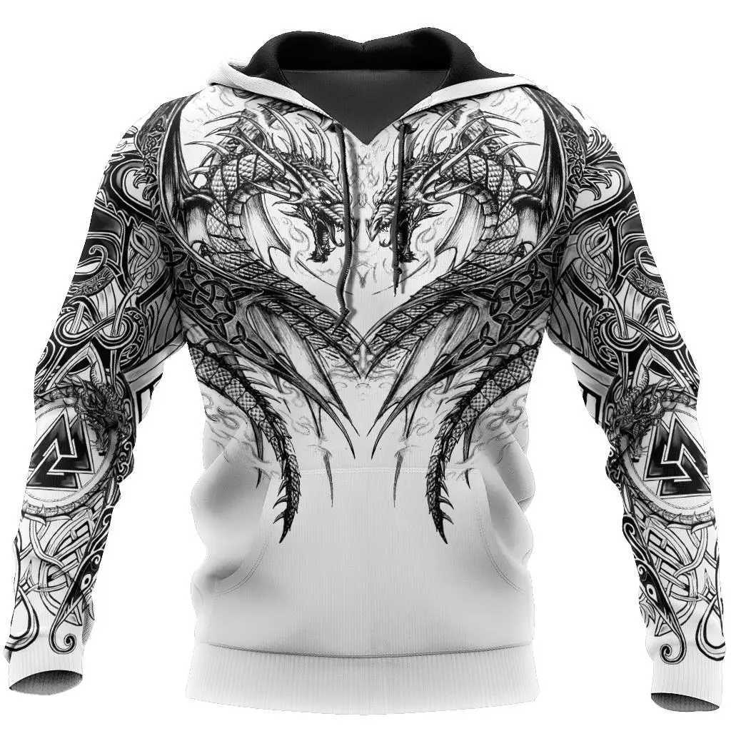 Spring and Autumn Mens Wolf Animal Pattern 3D Printing Hoodie Harajuku Fashion Hooded Sweatshirt Unisex Casual Pullover 01XJ2500118
