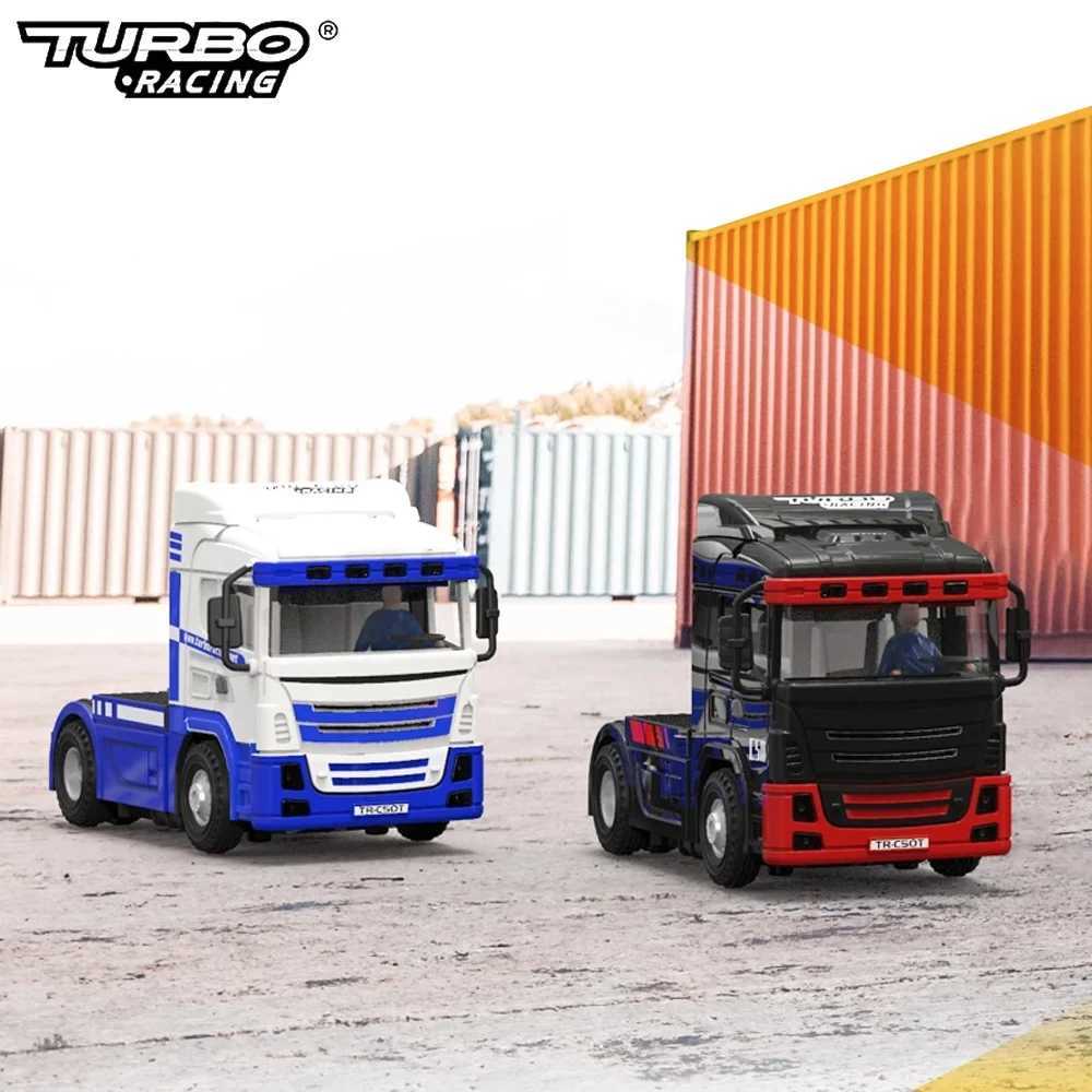 Turbo Racing C50 1 76 Full Proportional Four Wheel Drive RC Half Truck Trailer and P81 2.4GHz 10Ch Control New Years Gift X250203