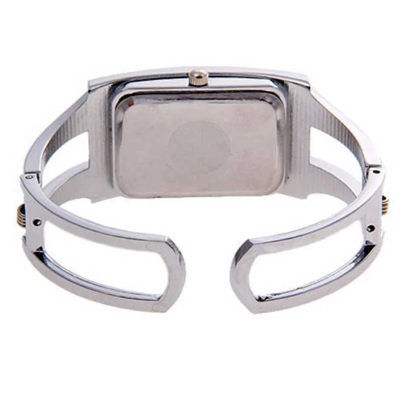 Square Steel Watch for Wen Luxury Fashion Silver Casual Wen Bracelet Watch Quartz Watch Crystal Bracelet Watch X250203