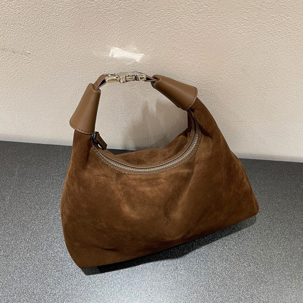 2024 Autumn/Winter New Lunch Box Tote High gloss Matte Cowhide Leather Bag Single Shoulder Crossbody Handbag Simple and Versatile