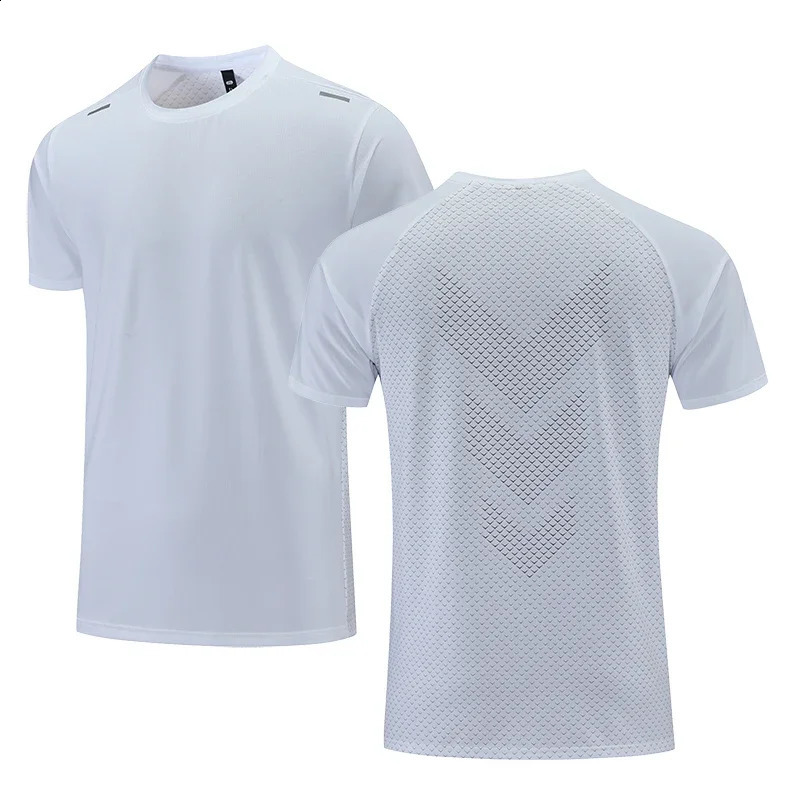 Quick Drying Mens Running Tshirt Fitness Sports T Shirt Gym Training Tees Breathable Jogging Casual Sportswear Unisex Tops 250120
