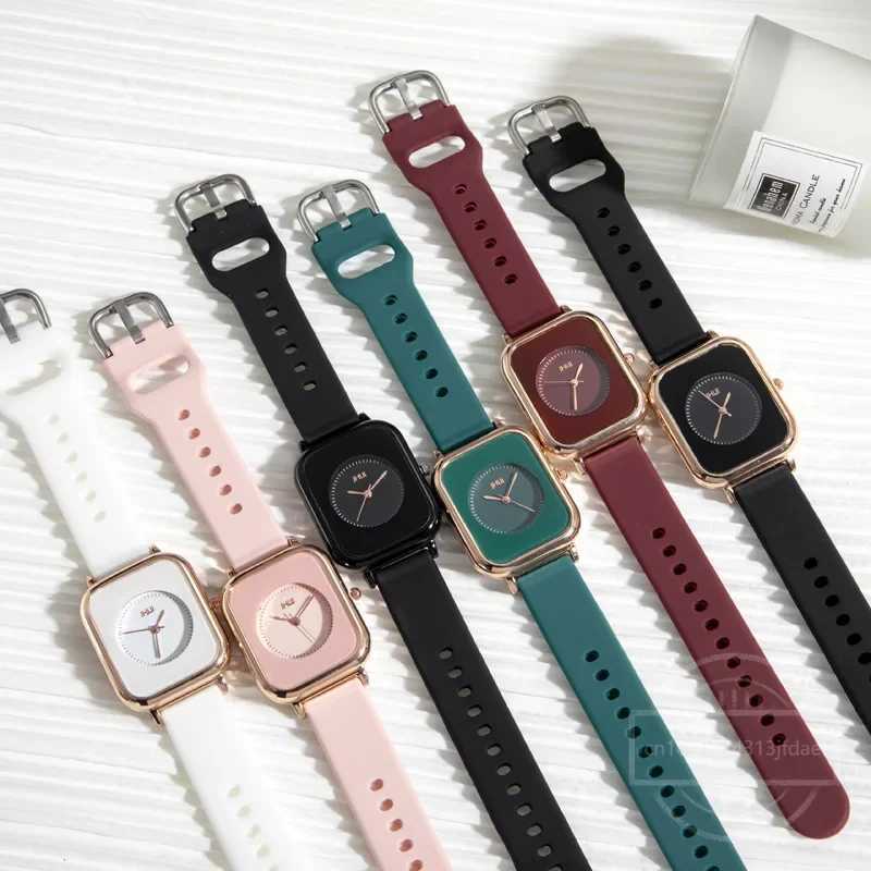 Watch for Wen Silicone Strap Casual Sports Watches Fashion Square Quartz Wristwatches Watches Ladies Girls Womens Watch X250203