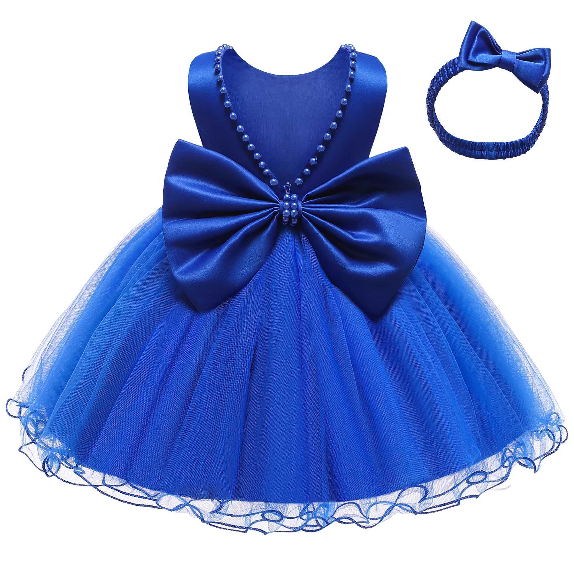 Flower Girls Wedding Dress For Baby Tutu Christmas Dress Infant Dresses 1 Year Birthday Party Baptism Dress Newborn Clothes X250203