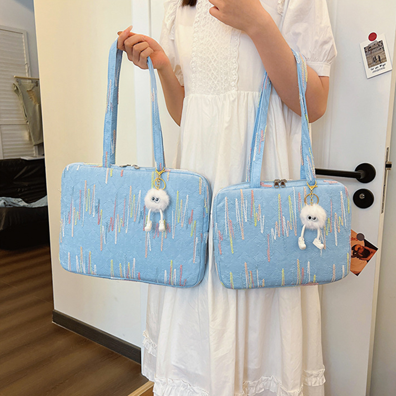 11 13 14 15 Inch Laptop Handbag Large Capacity Shockproof Notebook Bag Cute Breathable for Ipad/book/Xiaomi/Lenovo