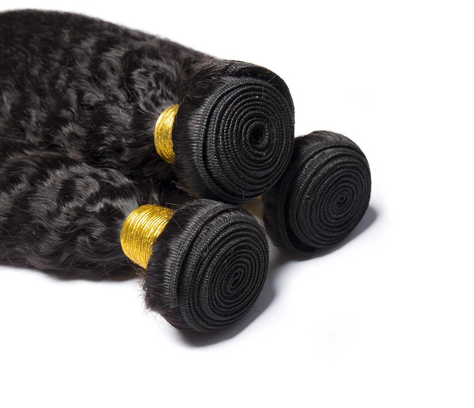 Alibele Yaki Bundles With Clo Brazilian Hair Weave 3 Bundles With 4X4 Lace Clo Human Hair Extension Remy Human HairXJ250120