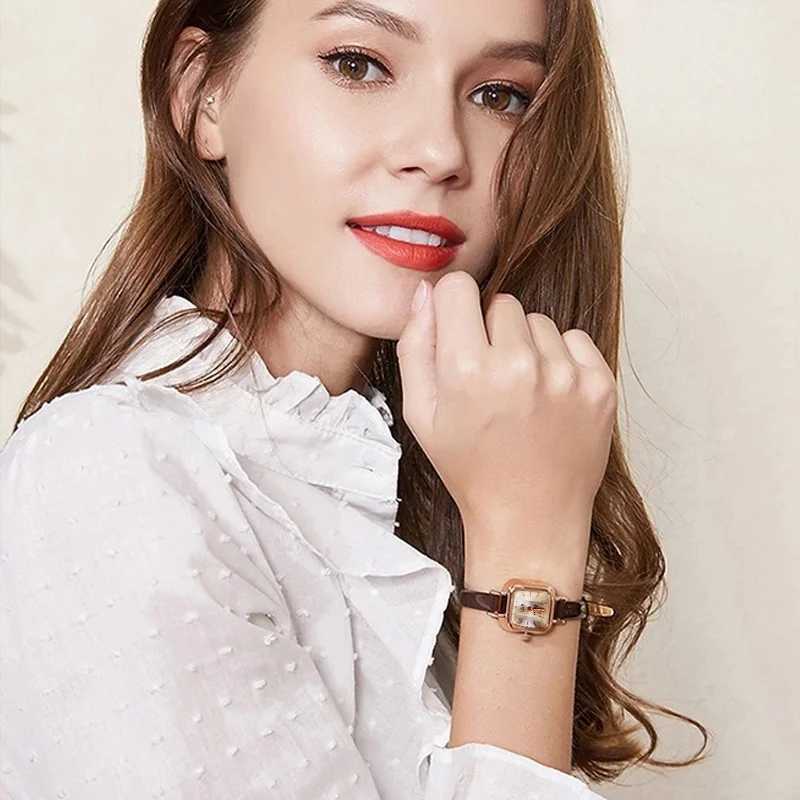 New Wen Minimalist Mechanical Fashion Trend Quartz Watch Suitable for Girl X250203