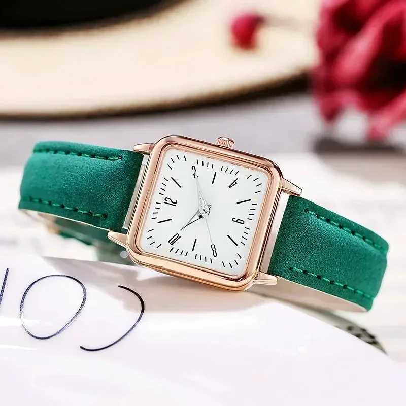 Simple Quartz Watch for Wen Reloj Mujer Wens Wristwatches Womens Red Leather Business Student Casual Watch Reloj X250203