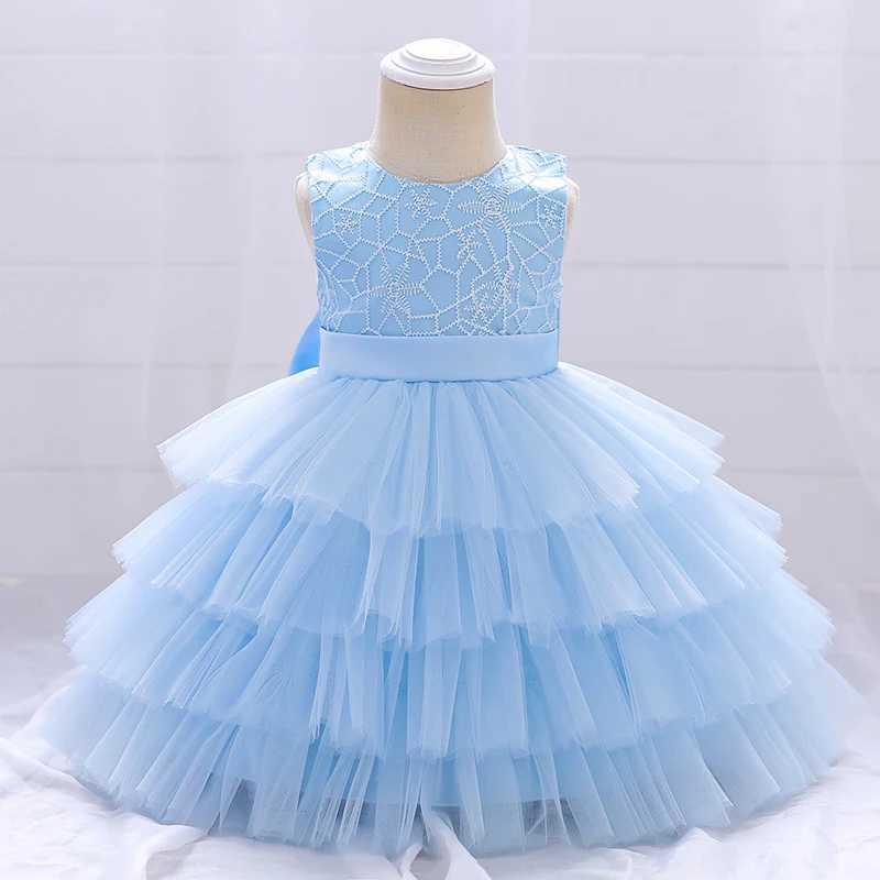 Summer Tutu 1st Birthday Dress For Baby Girl Clothes Lace Baptism Princess Dress Sleeveless Girls Party Gown Dress 2-5 Year X250203