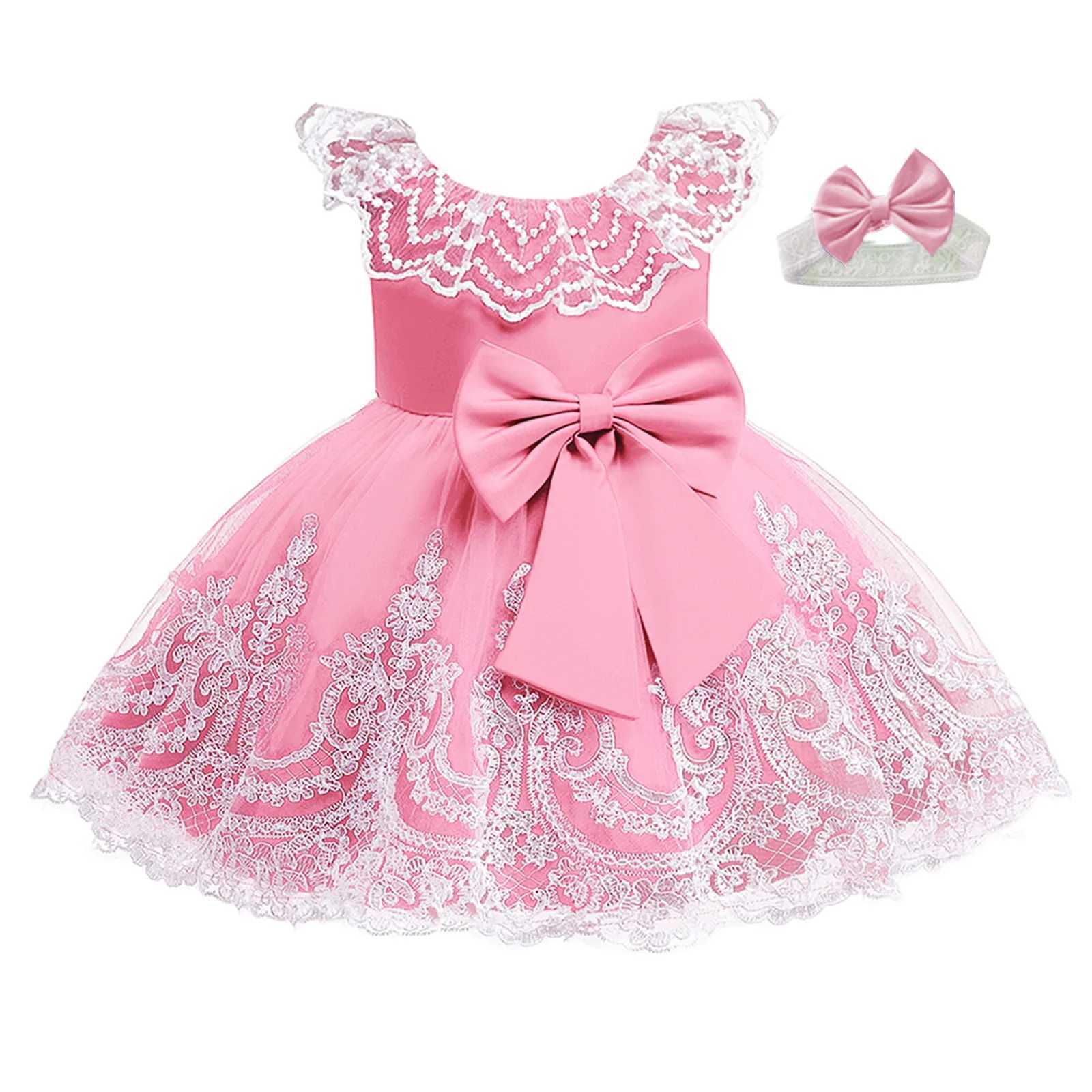 Baby Girl Dress 1 Year Old Christening Birthday Tutu 1st Birthday Gown Toddler Pageant Party Wedding Infant Photo Shoot Outfit X250203