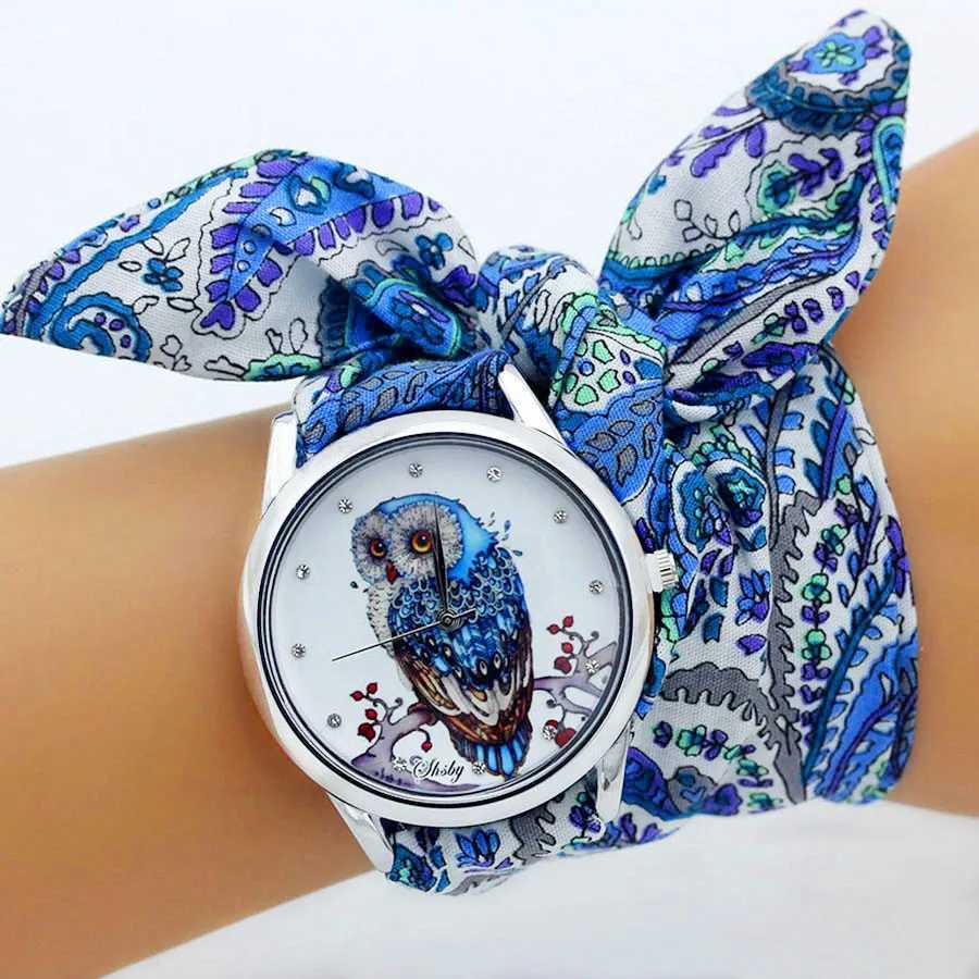 Shsby New Ladies Cloth Wristwatch Fashion Wen Dress Watch High Quality Silver Quartz Watch Sweet Girls Watch Fabric Clock X250203