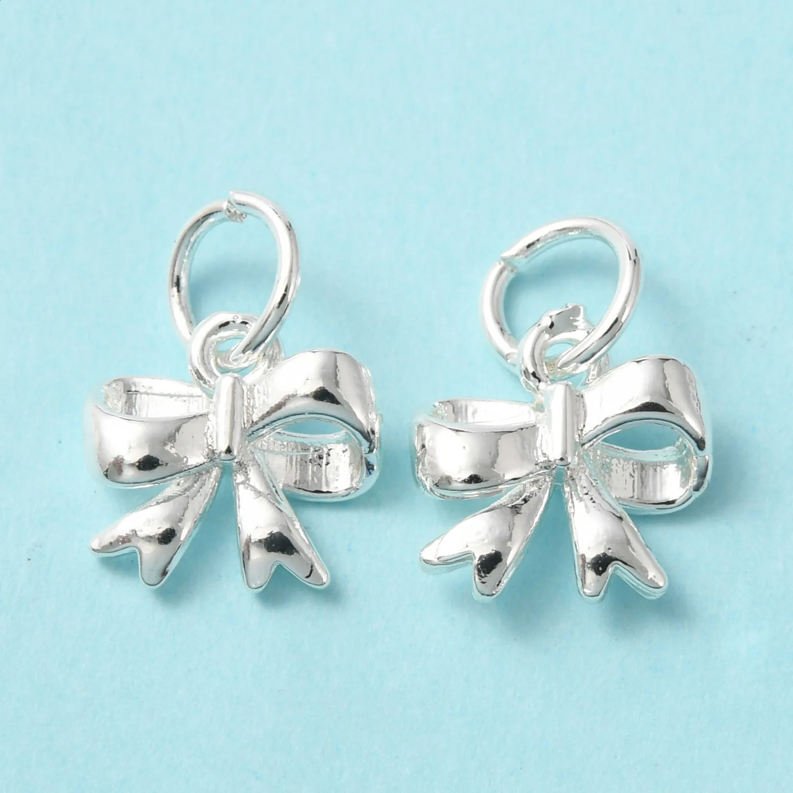 50pcs Cute Brass Bowknot Charm 14K Gold Plated for Dangles Earrings Necklaces Bracelets DIY Making Accessories 10x10x3mm 250117