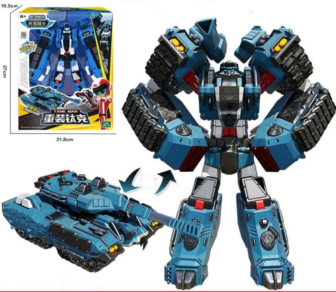 2023 tobots Brother Rhino Explosive Bomb Atomic Tank Man Beast Hero Roaring Whirlwind Transform Distortion Toy Kids Robot Gifts X250203