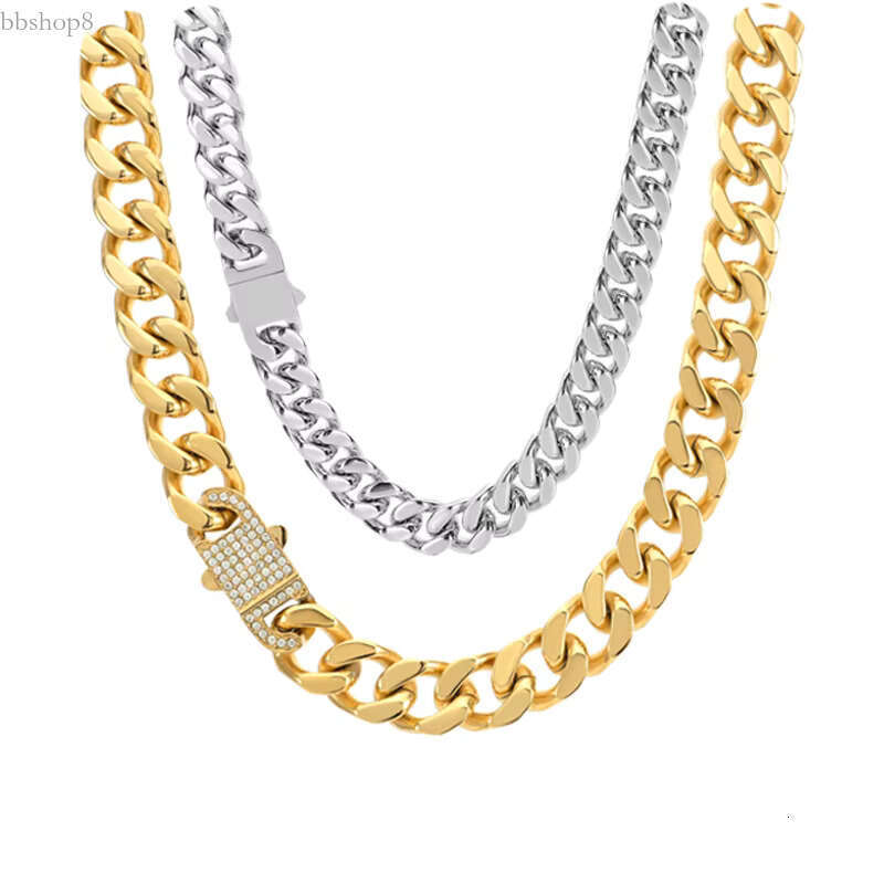 Fashion Hiphop 10K 14K Gold Sier Dia Moissanite Custom Fine Jewelry Necklaces Cuban k Chain