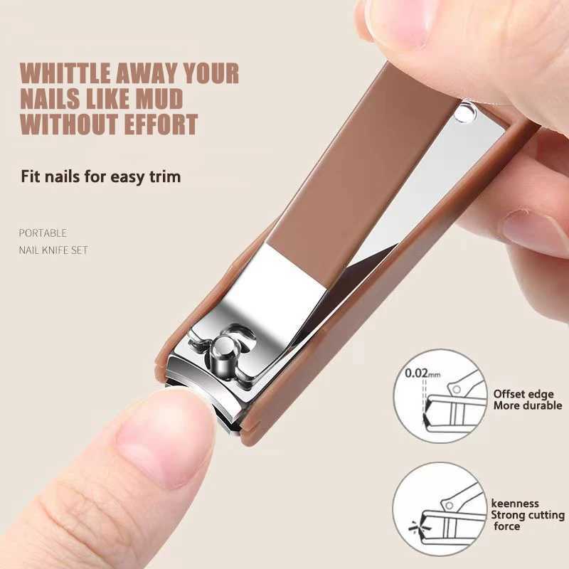 New Nail set 4/6 Stainless steel Splash proof nail clippers set Advanced home special nail clippers nail beauty tool setXJ250116