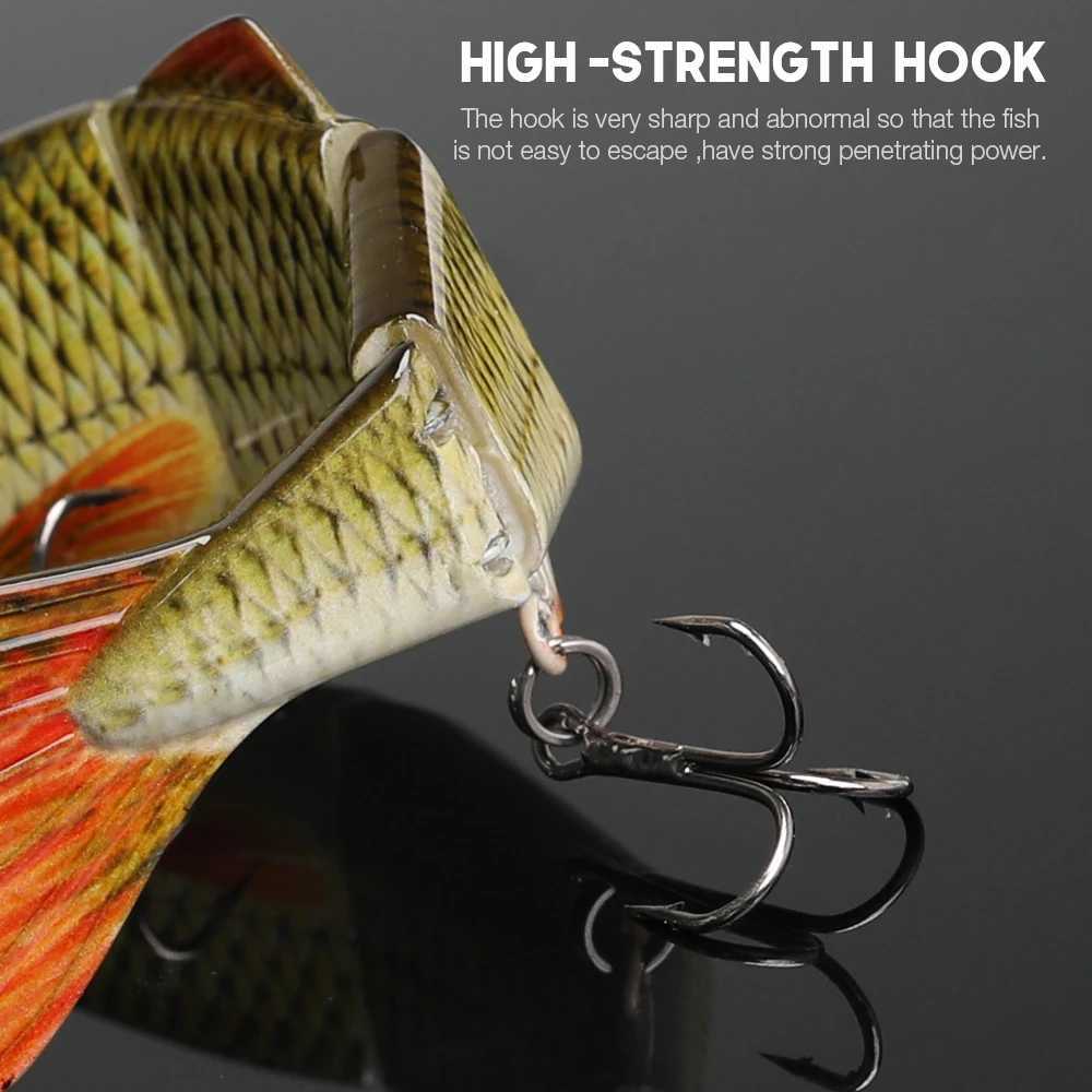 VTAVTA 12cm 16g Lifelike 4 Segments Joint Bait Artificial Fishing Lure Sinking Wobblers For Pike Swimbait Crankbaits FishingXJ250122
