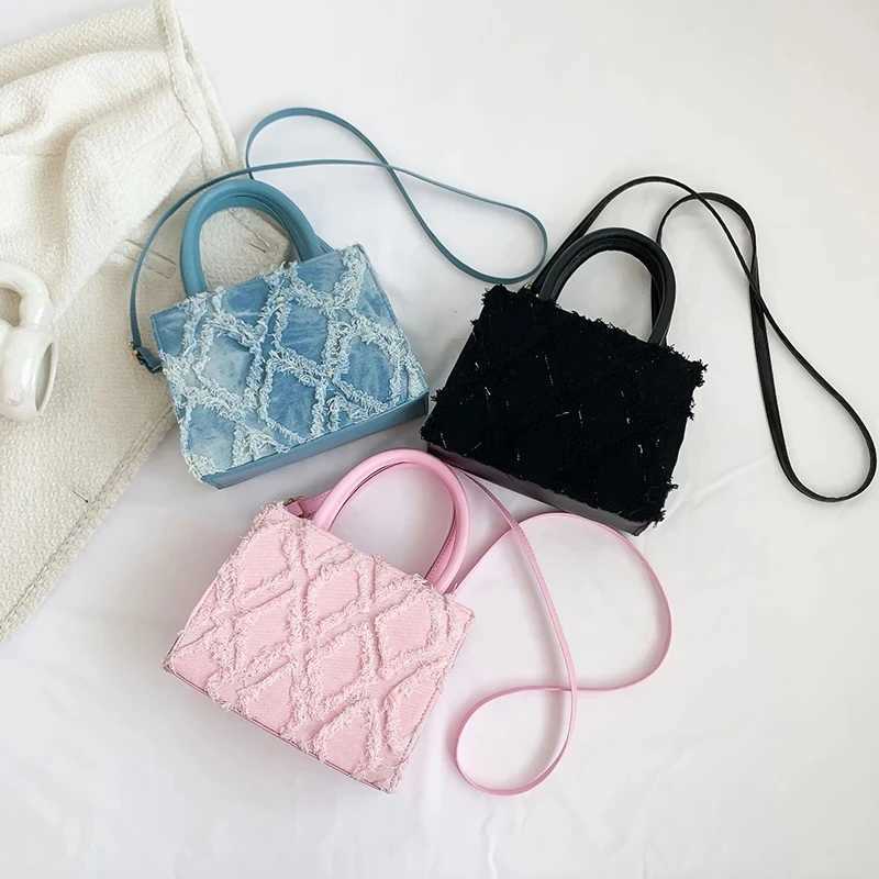 Fi Women Bags Denim Messenger Bag New Trend Summer Handbags Lady Single Shoulder Bag Womens Bag Crossbody Bags FemaleXJ250121