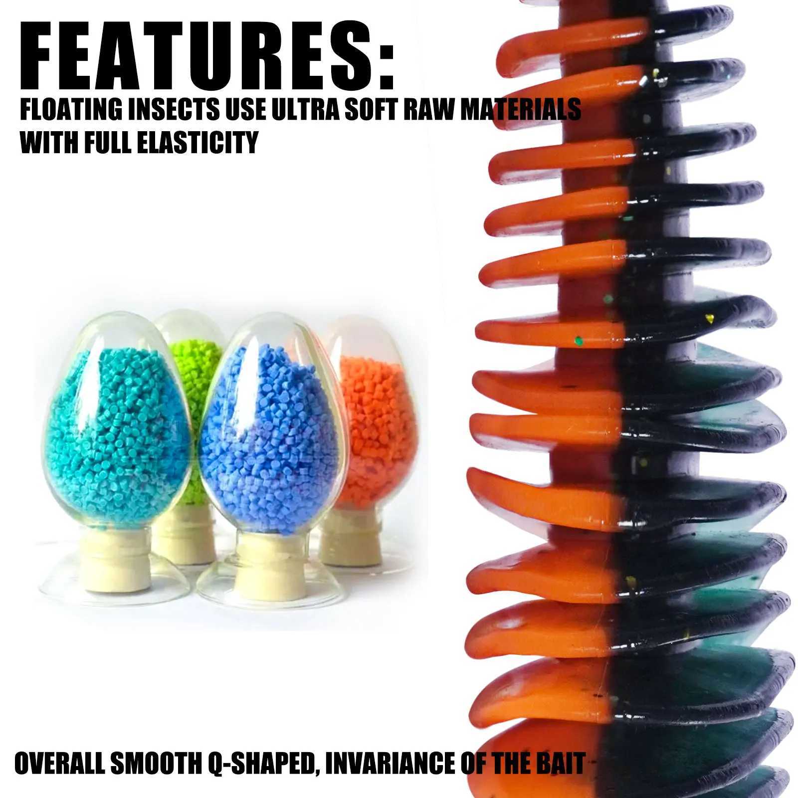 SAMOLLA Worm Silicone Soft Lure Fishing Lure Bellows Gill Artificial Pike Bass Swimbait Rig For Fishing Baits leurre soupleXJ250122