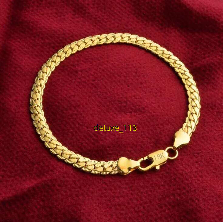 Fashion Mens Womens Jewelry 5mm Gold Plated Chain Necklace Bracelet Miami Hip Hop Chains Necklaces Gifts Accessories