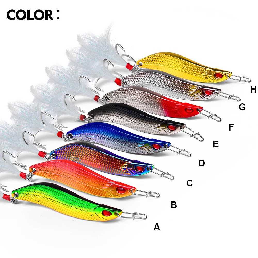 1PC Spoon 7g 10g 15g 20g S-shaped Spinner Lure VIB Metal Lure Bait Jig Sequin Fishing Wobbler Trolling Hard Baits Fishing TackleXJ250122