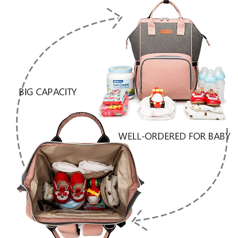 USB Waterproof Charger Diaper Backpack Bag Maternity Nursing Universal Large Woman Travel Baby Organizer Stroller Bags 250117