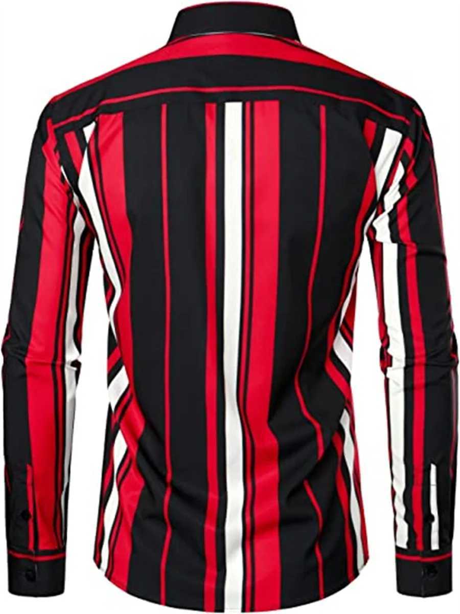 Fashionable Mens Shirt Splash Ink Stripe Designer Design Casual Outdoor Lapel Luxury Party Tops Soft Comfortable New StyleXJ250121