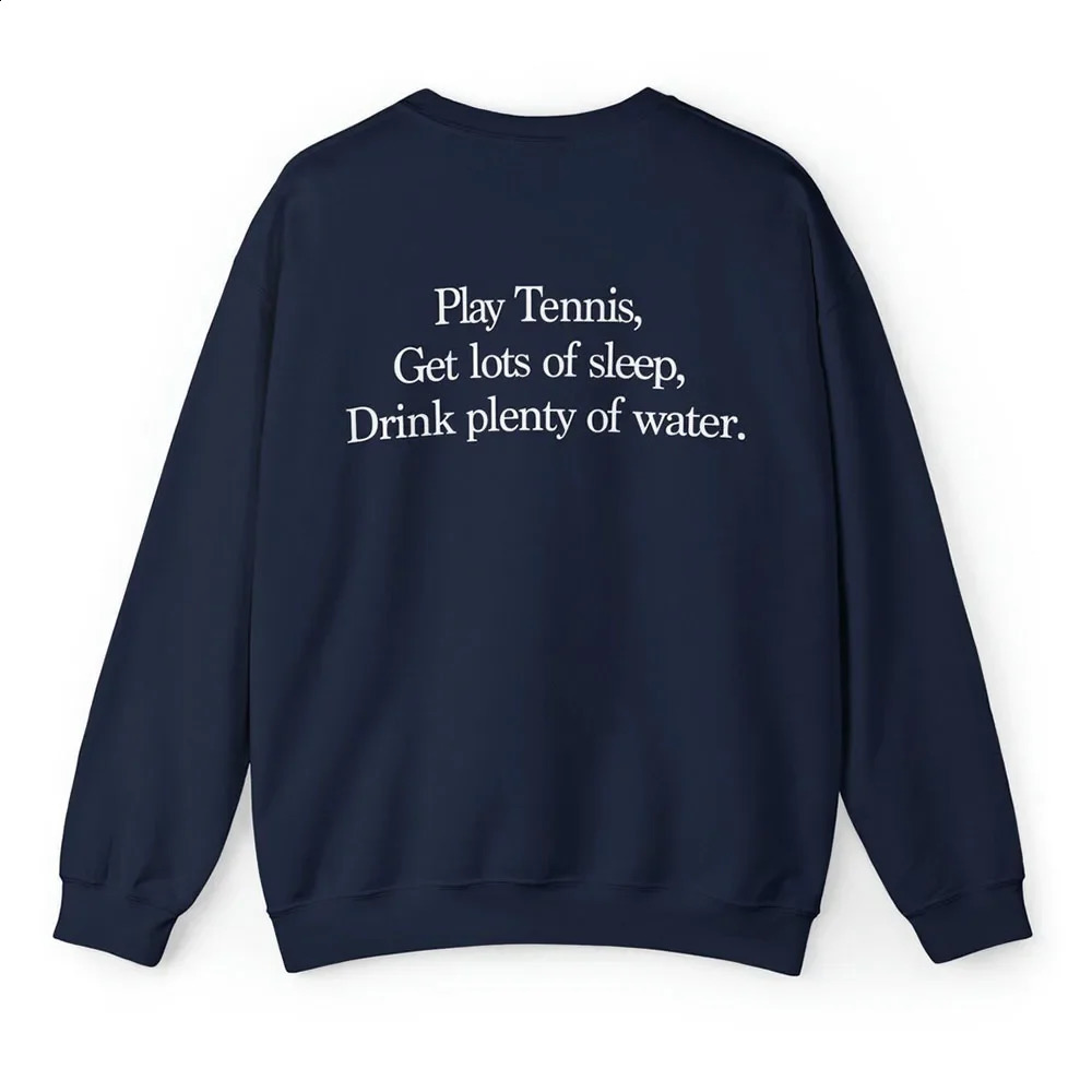 Drink Plenty of Water Letters Printing Retro Style Crewneck Sweatshirts Women Autumn Terry Cotton Loose Long Sleeve Pullover 250122
