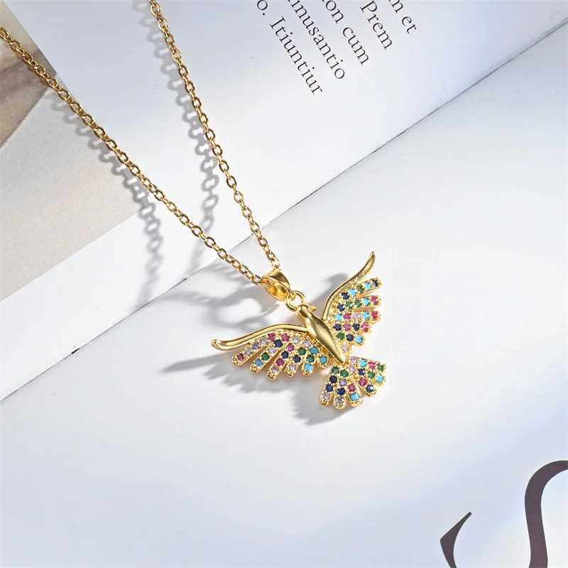 1 Piece Titanium Steel Chain Fashionable Unique Colorful Eagle Totem Pendant Necklace Personalized Animal Jewelry GiftXJ250121