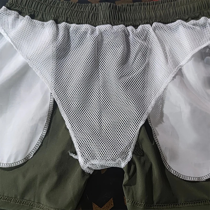 Mens Swim Trunks with Zipper Pockets Mesh Liner Summer Beach Board Shorts Quick Dry Swimming Bathing Suit Swimsuit Swimwear 250121