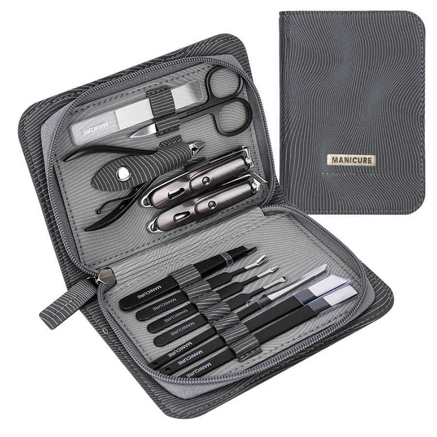 12 Pcs Manicure Set Pedicure Kit Nail Clippers Set Fingernail Clipper Set Ingrown Toenail Nail Kit Scissor Nail Trimmer KitXJ250116