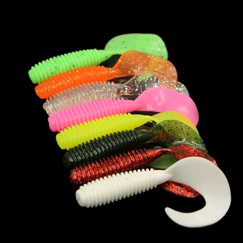 10pcs/Lot Soft Lures Silicone Bait 55/65/75mm Goods For Fishing Sea Fishing Pva Swimbait Wobblers Artificial TackleXJ250122