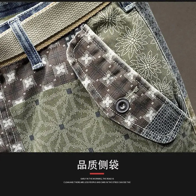 Harajuku Fashion Clothing Casual Denim Knee Length Shorts for Men Summer 2024 Hip Hop Streetwear Short Jeans 250121