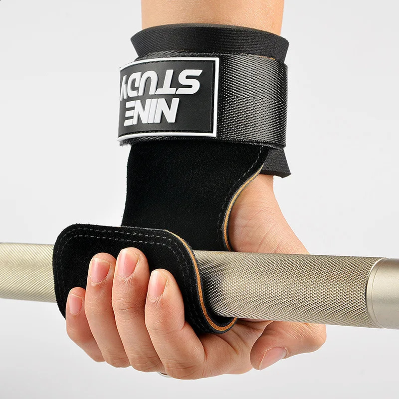Three Layers Cowhide Gym Gloves Grips Horizontal Bar Gloves for Gym Sports Weight Lifting Training Crossfit Fitness Bodybuilding 250118