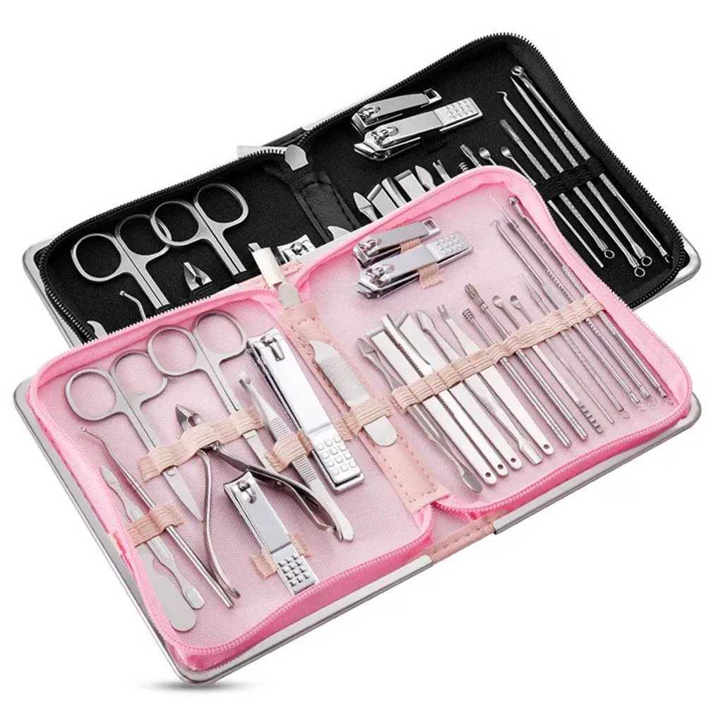 26 in 1 Manicure Set Nail Clippers Grooming Care Tools for Men WomenXJ250116