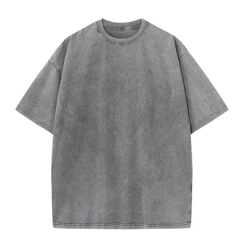 Custom Your Hip Hop Streetwear Men 100% Cotton T-shirts Oversized Washed Top Tee Unisex Summer Retro Brand Personalized X250203