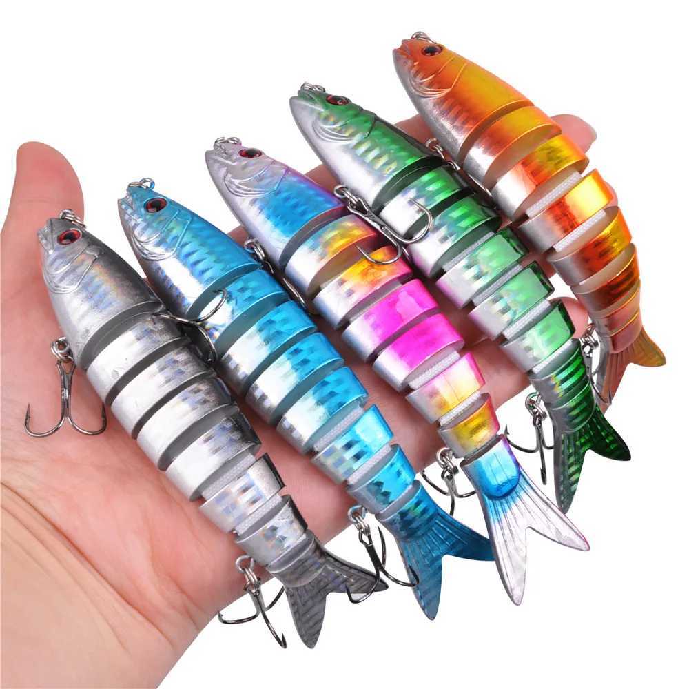 5Pcs 20g Multi Jointed Swimbait Fishing Lure Slow Sinking Bass Lures Swim bait Trout Crappie Walleye Pike Artificial BaitXJ250122
