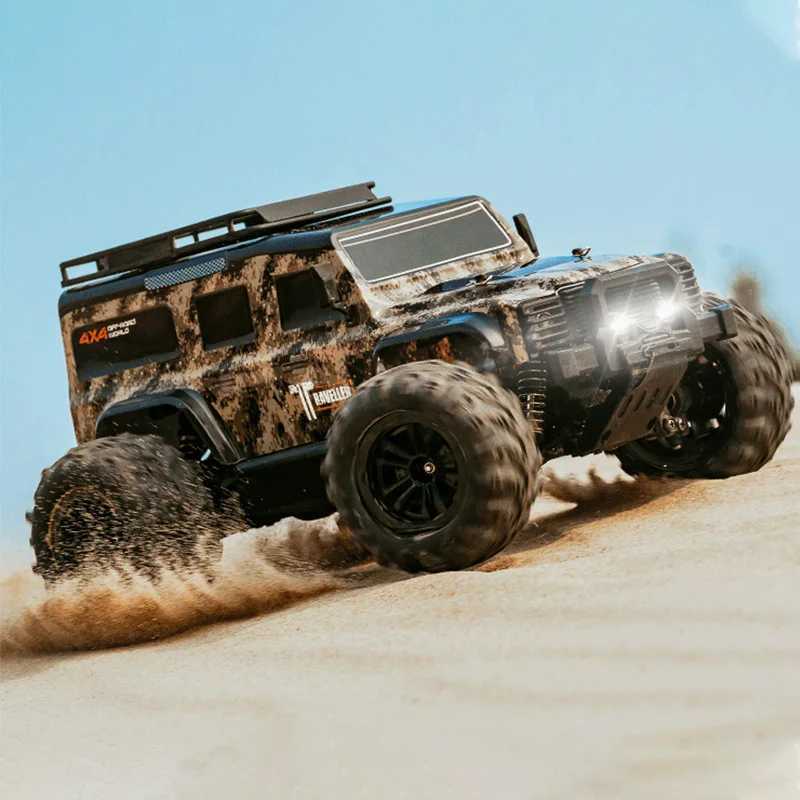 Remote-Controlled Rugged Vehicle Set: A Robust 4-Wheel Excavator w/ Built-In Lighting