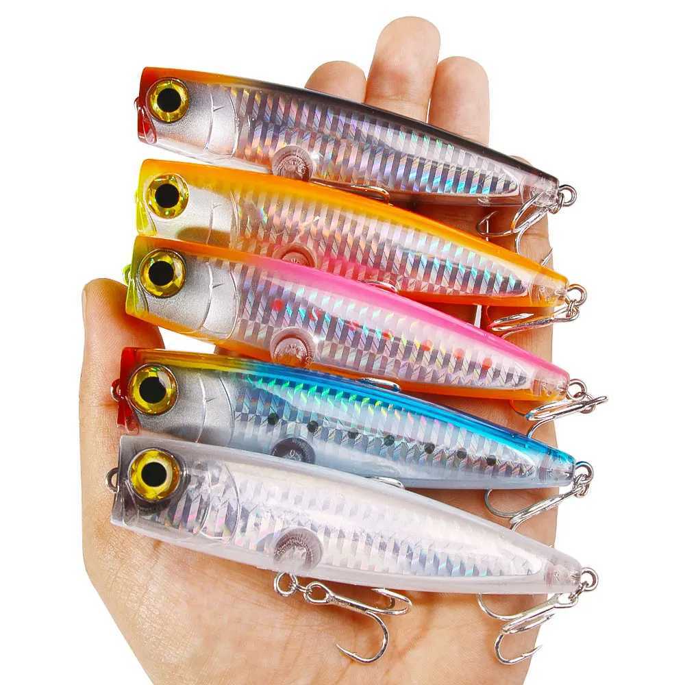 Popper Fishing Lure 11cm 23g Topwater Popper Baits Pesca Floating Artificial Bait Bass Wobbler Fishing GoodsXJ250122