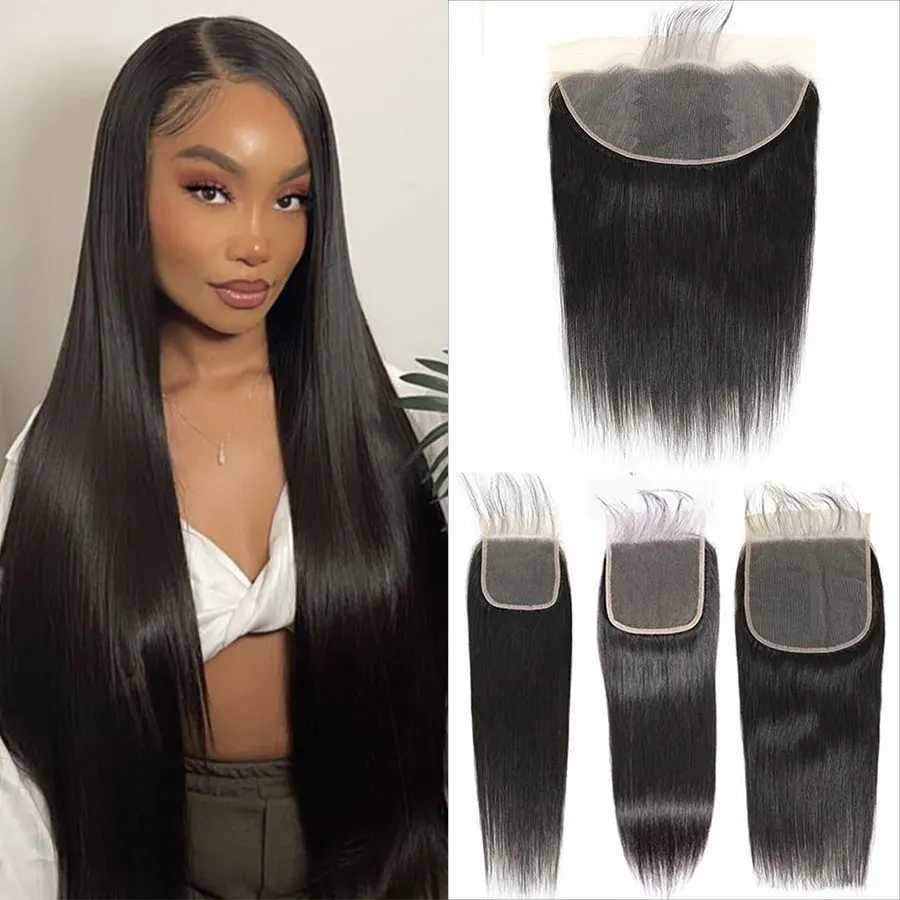 12-24Inch Straight HD 13x4 Lace Frontal Only 4x4 5x5 6x6 Clo Brazilian Pre Plucked Hair Line Human Remy Hair CloXJ250120