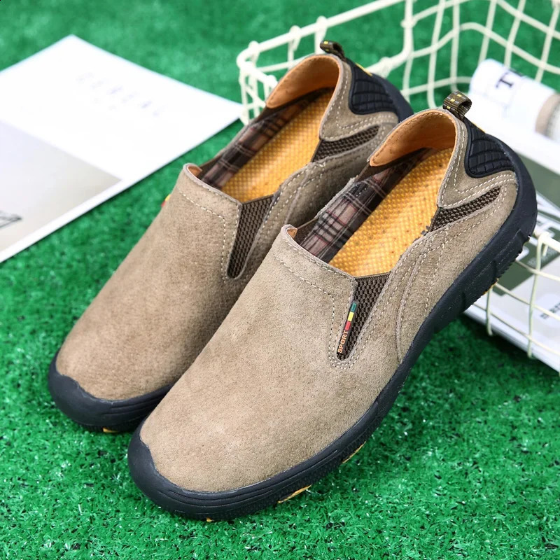 Classic Mens Sneakers Male Loafers Men Casual Shoes Rome Soft Flat Genuine Leather Comfty Driving Walking Soft Footwear Boat 250113