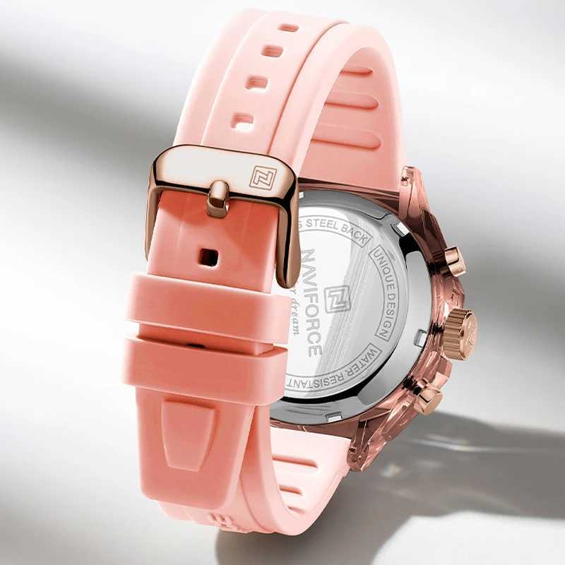 NAVIFORCE Watches for Wen New Design Small Dial Fashion Fem Quartz LCD Digital Display Wristwatches Womens Clocks X250203