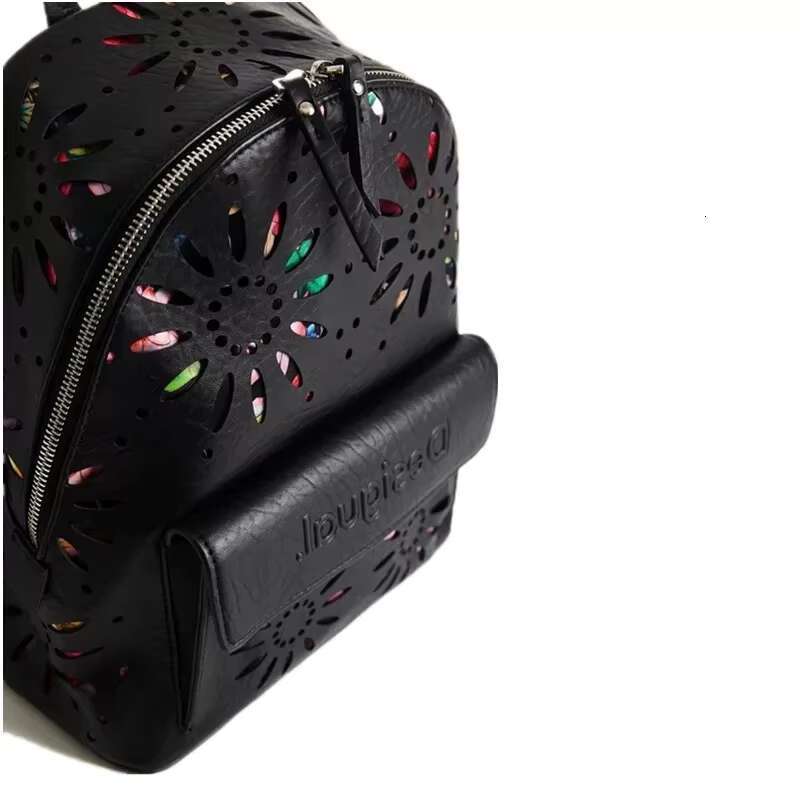 Foreign Trade Spain D Fashion Hollow Wer Printed Backpack Women's Casual Black Brand New